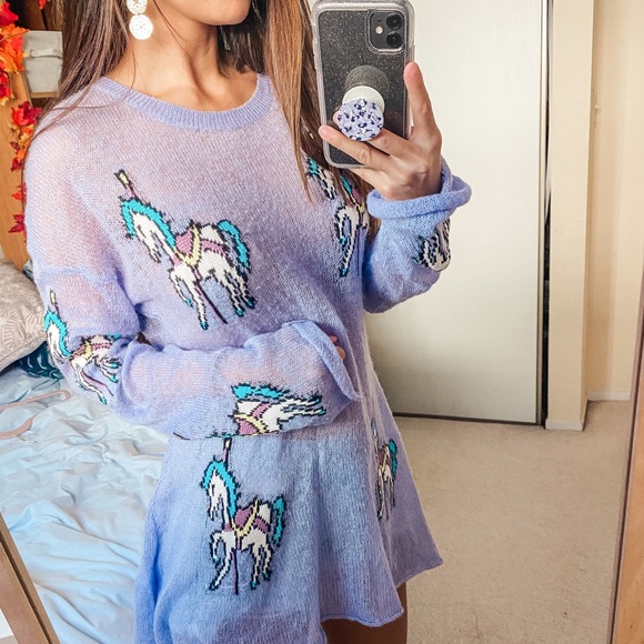 Dolls Kill Sweaters - WILDFOX Carousel Pony Sweater